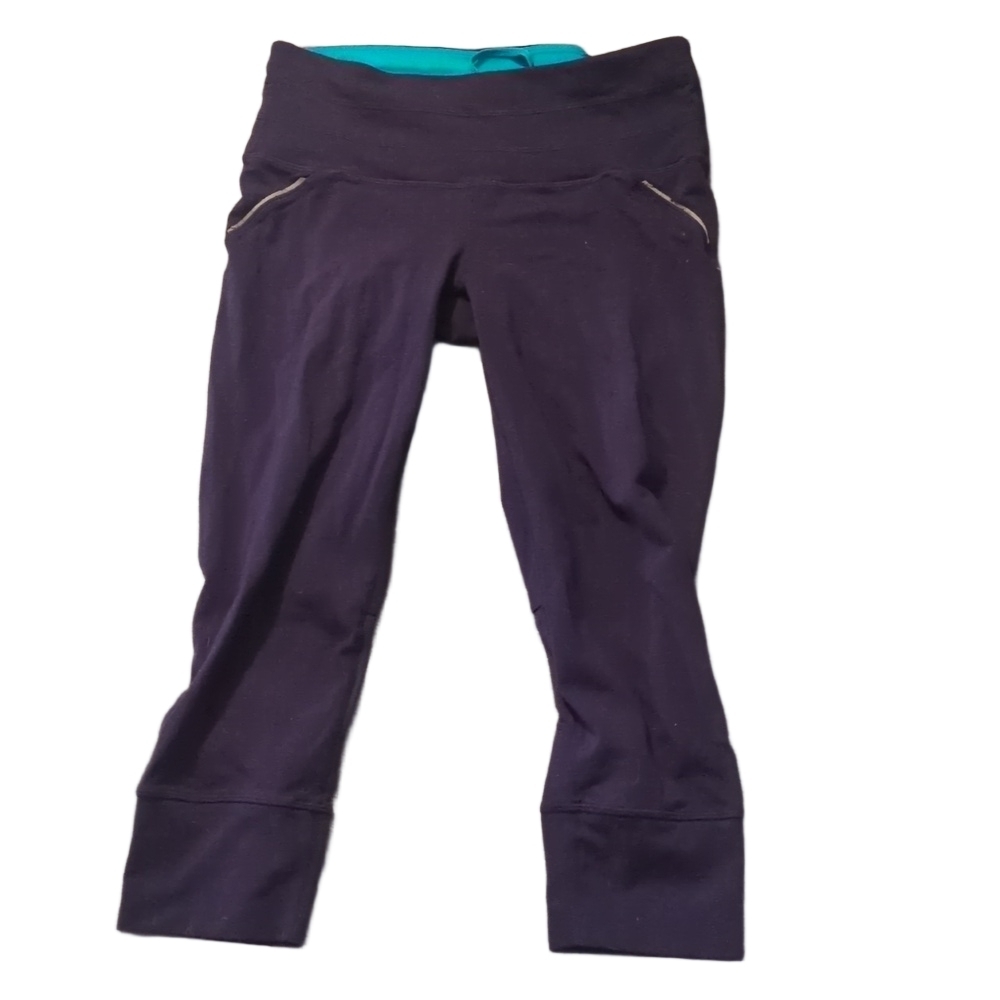 Athleta Purple Blue Cropped Leggings Size Small